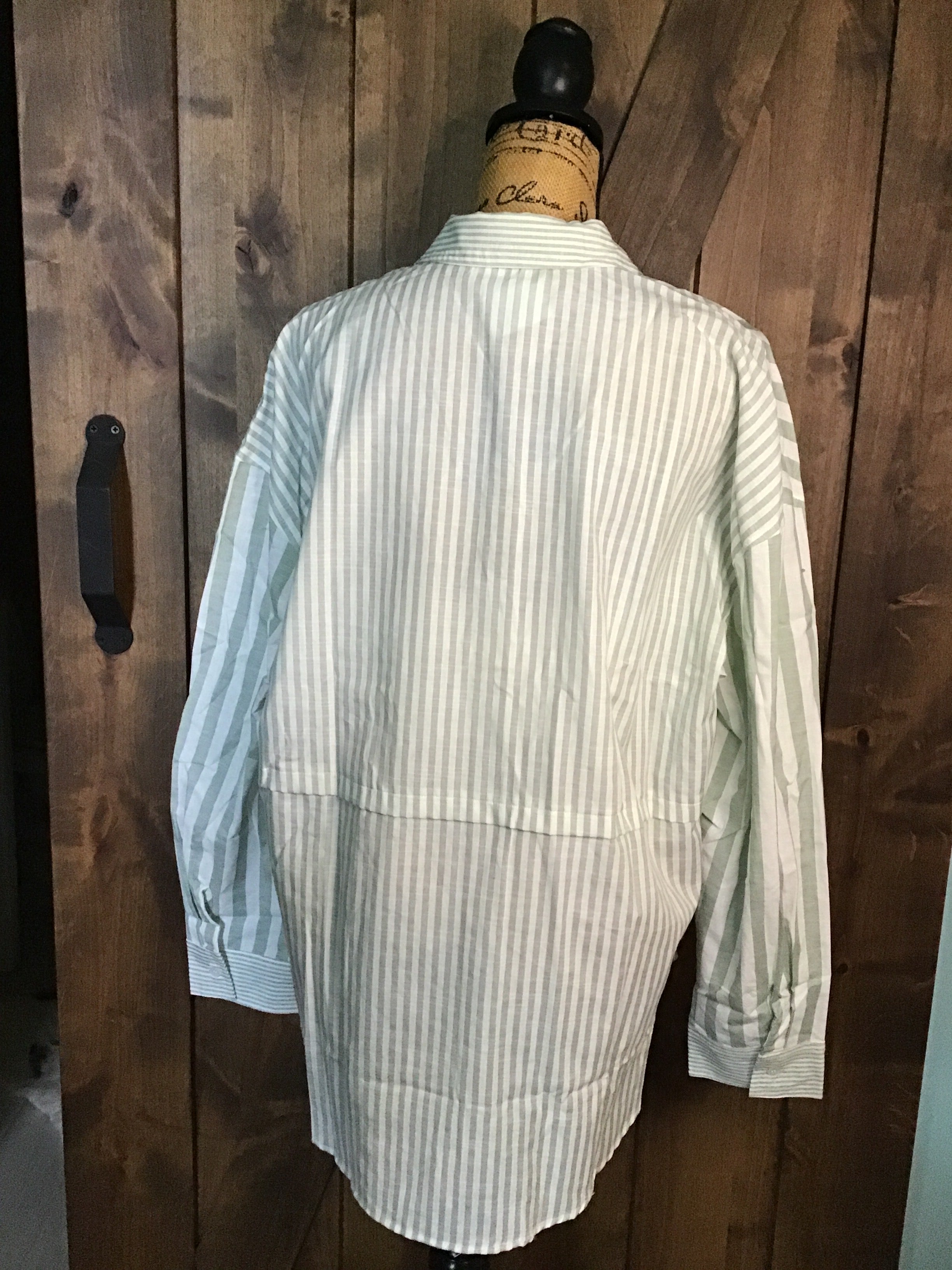 WSHL Green Striped Button-Up