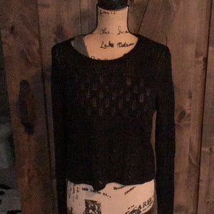 BLACK LIGHTWEIGHT PULLOVER  SWEATER