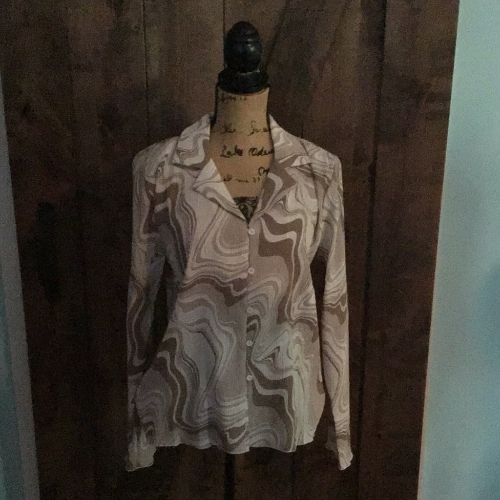 EASEL mocho pleated blouse