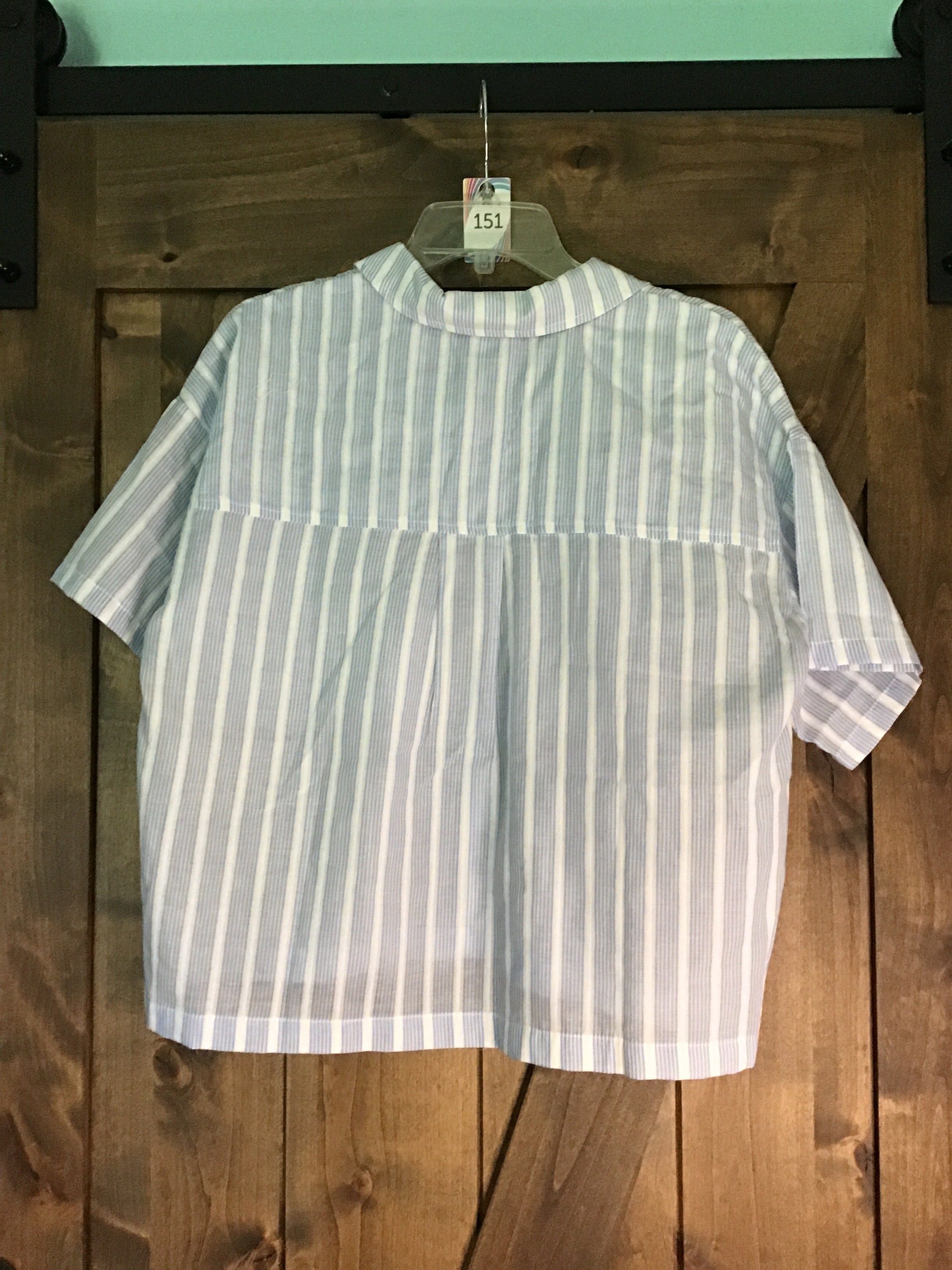 WSHL Sky Striped Button-Up