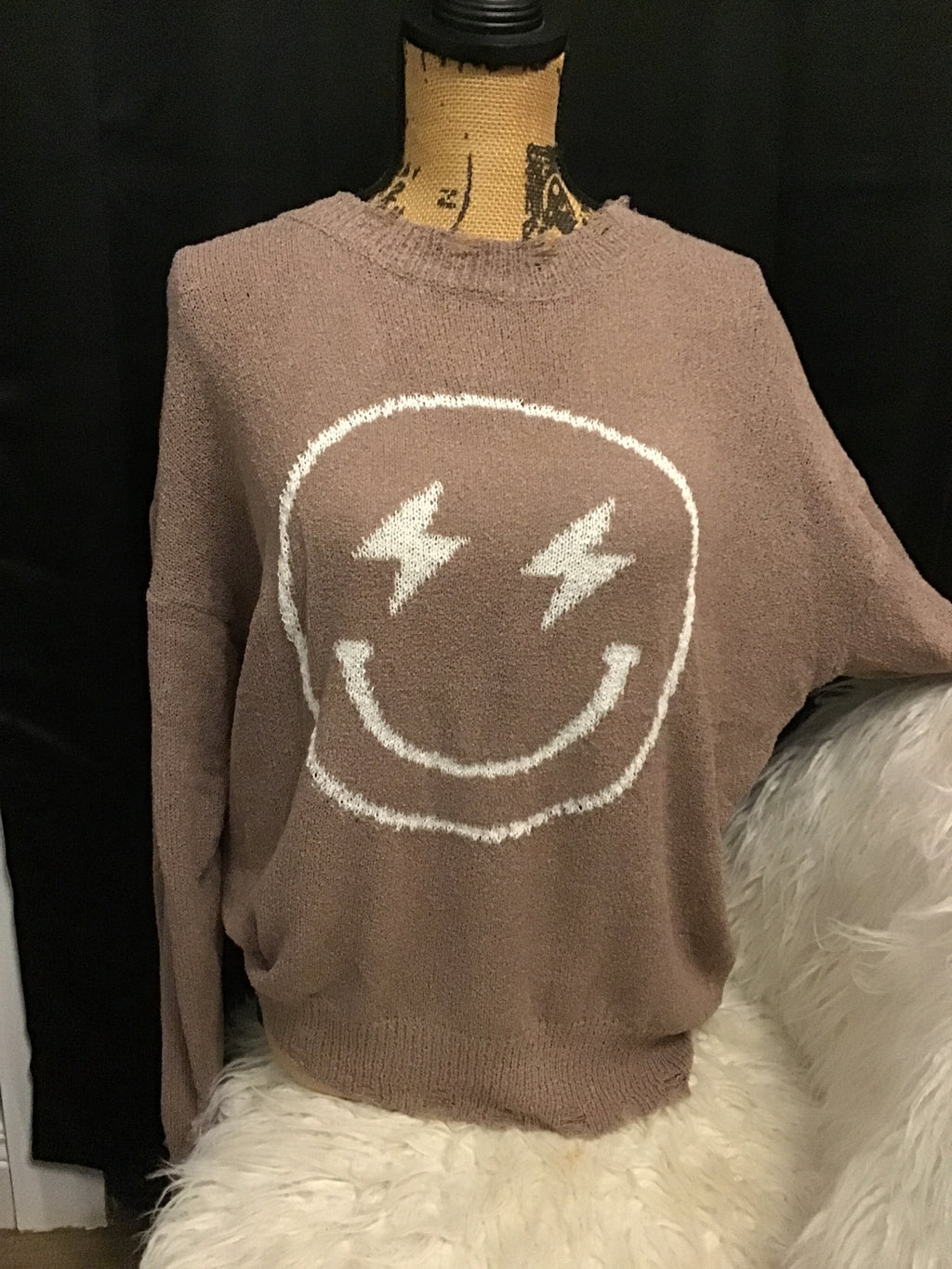 Easel Smiley Nitted Sweater