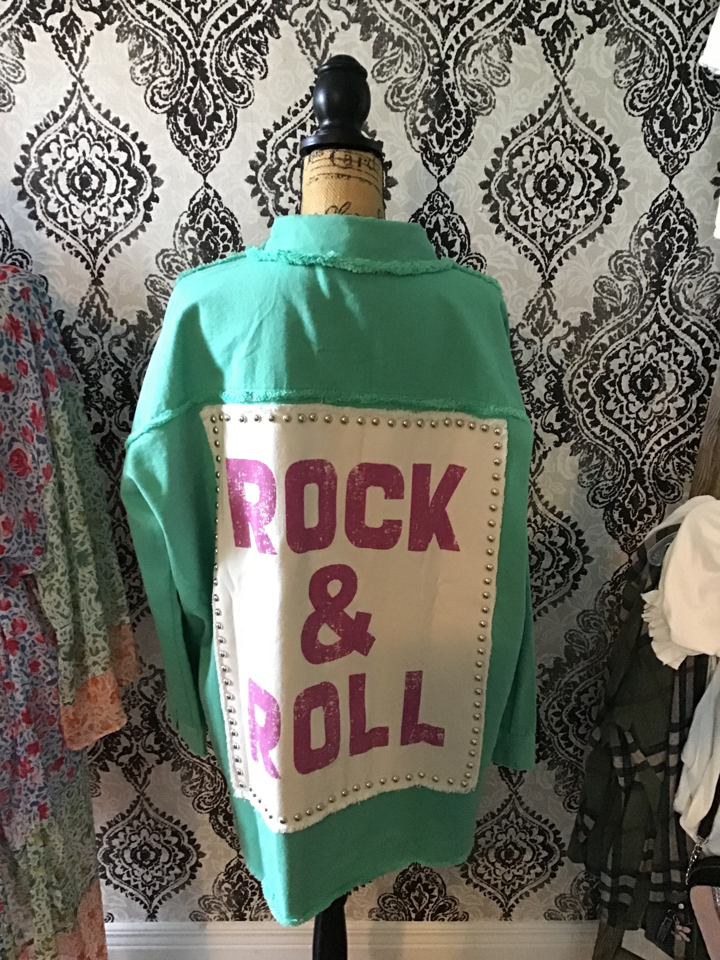 Fantastic Fawn Teal Rock N Roll Jacket