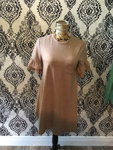New In Taupe pocket Dress