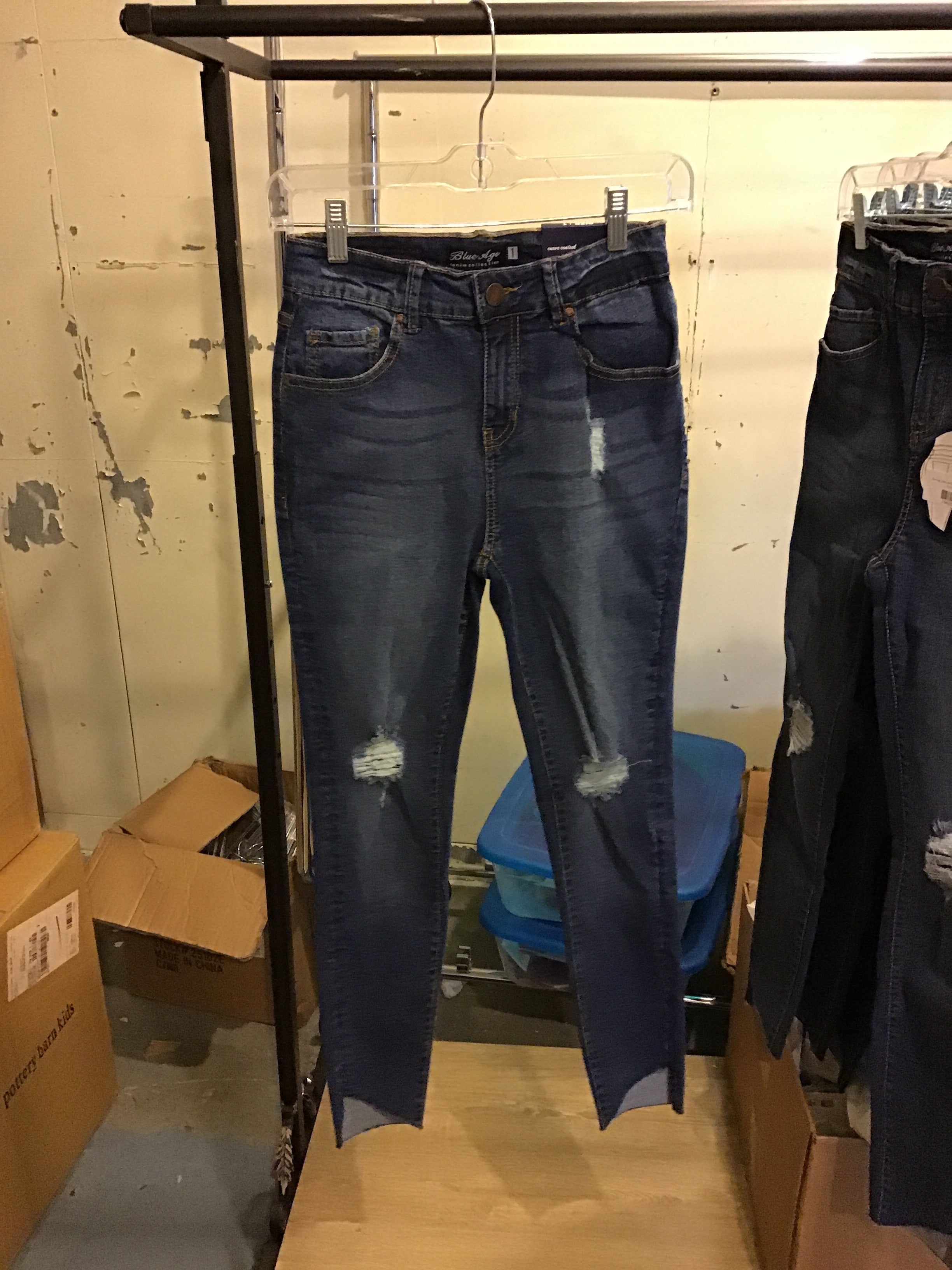 Blue Age Jeans Medium Blue w/ Knee Rips