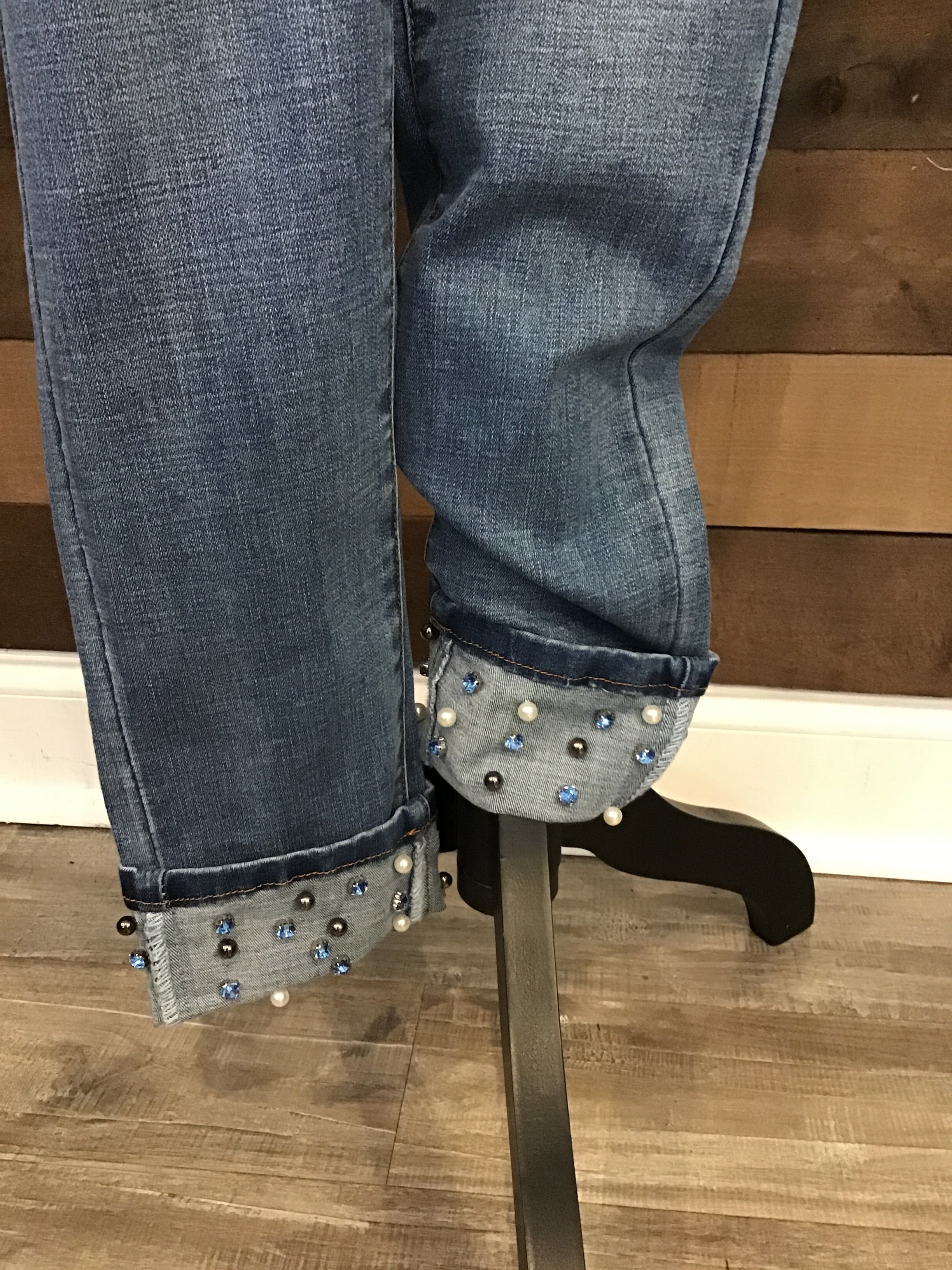 Vocal Jean with blue beading