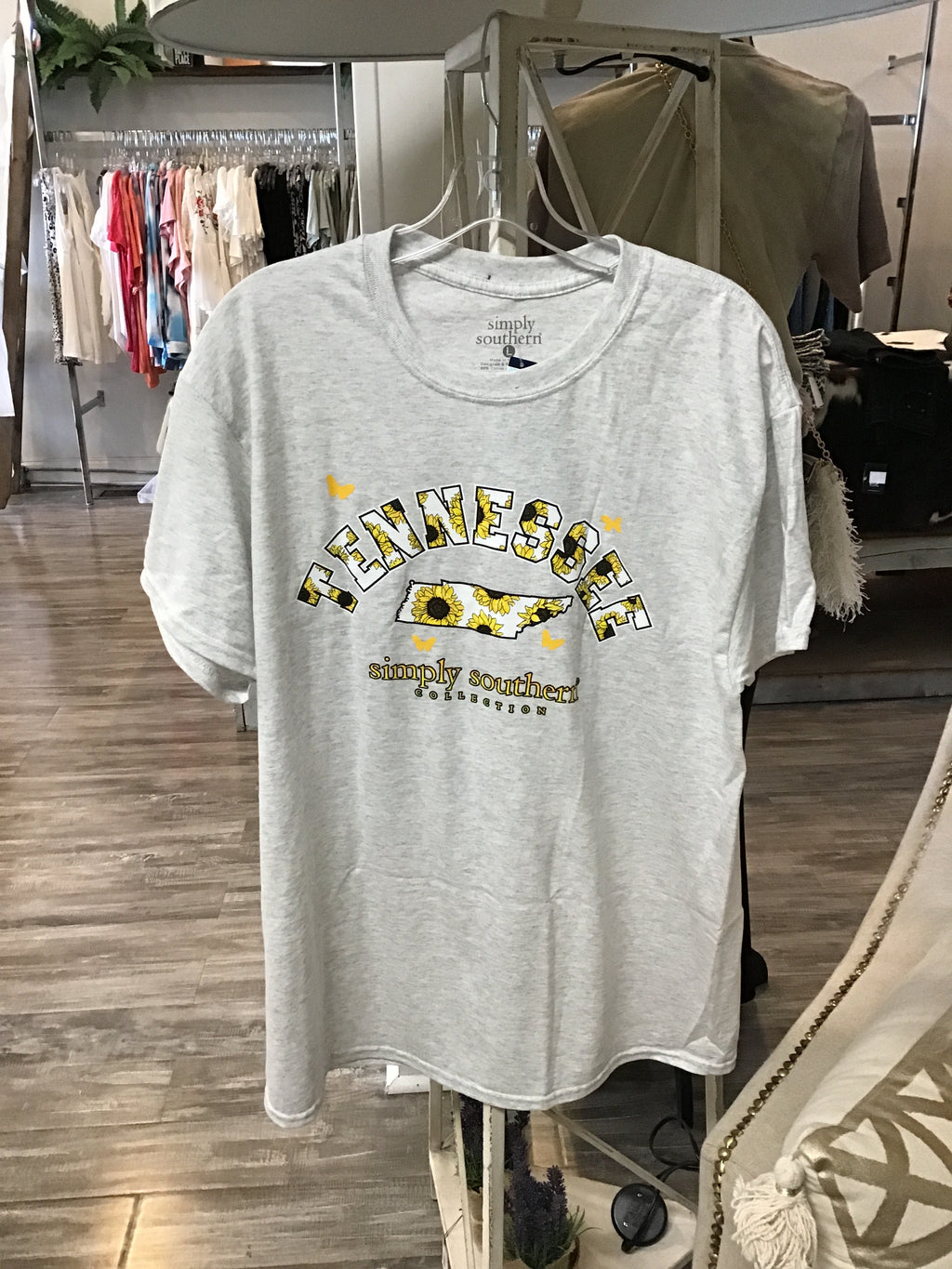 Grey TN Sunflower Simply southern T